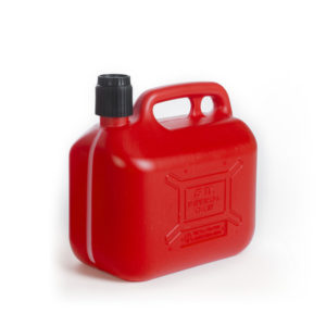 5L plastick petrol can with integrated cap